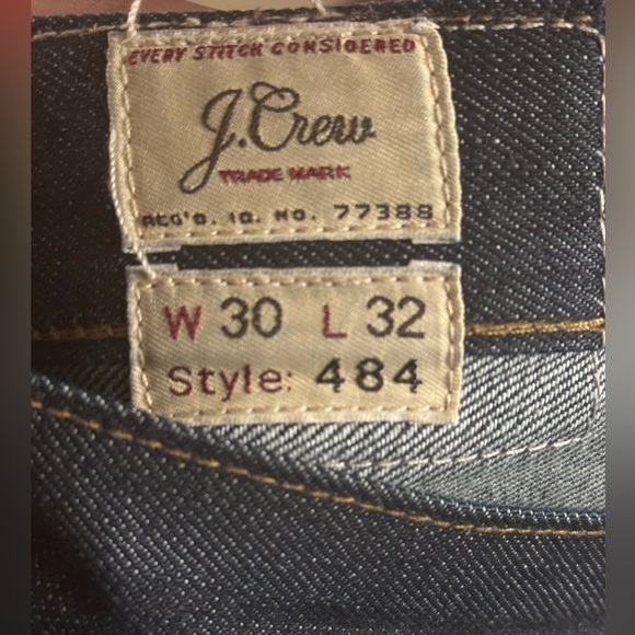 JCREW J. CREW JAPANESE DENIM DARK WAS SZ 30 30x32 Shadow Wash - Picture 6 of 10